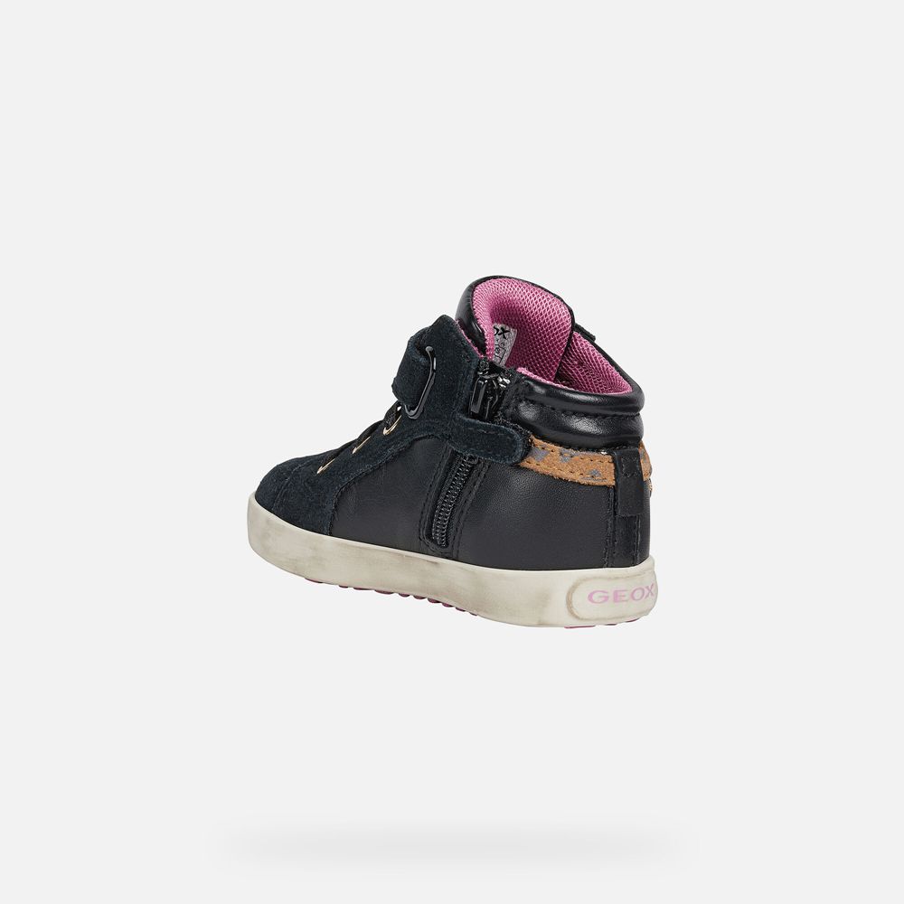 Basket Geox Kilwi Girl - Noir - Bebe 374016-YSL